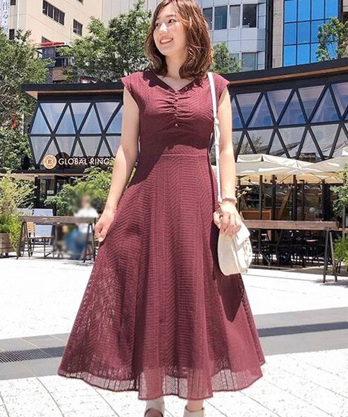 「NOELA」 ノースリーブワンピース M ブルー レディース_画像3