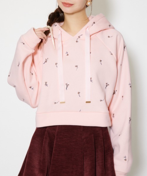 トレーナー+スウェット Rienda セール】Rパッチ付きユニセックススウェットトップス トレーナー 春服