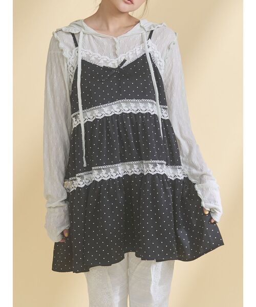 merry jenny（メリージェニー） tシャツ rabbitレースフードtops