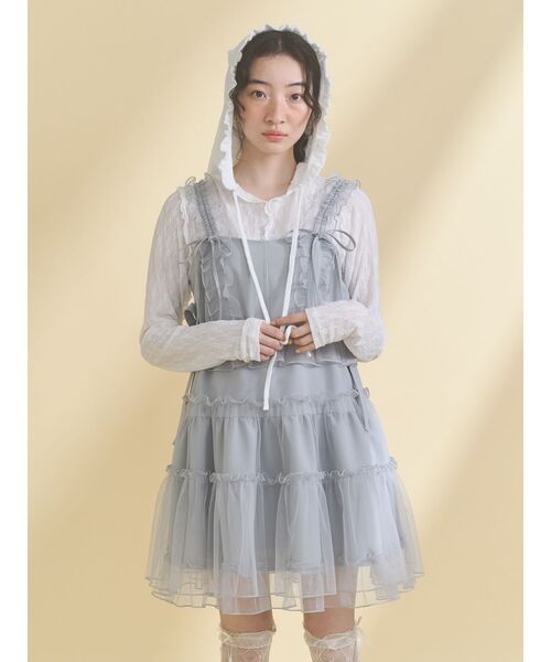 merry jenny（メリージェニー） tシャツ rabbitレースフードtops