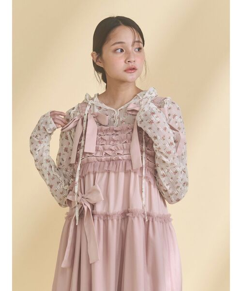 【新品】merry jenny トップス merry jenny（メリージェニー） tシャツ rabbitレースフードtops