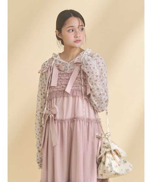 merry jenny（メリージェニー） tシャツ rabbitレースフードtops