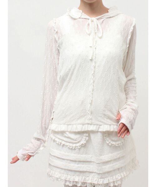 merry jenny（メリージェニー） tシャツ rabbitレースフードtops