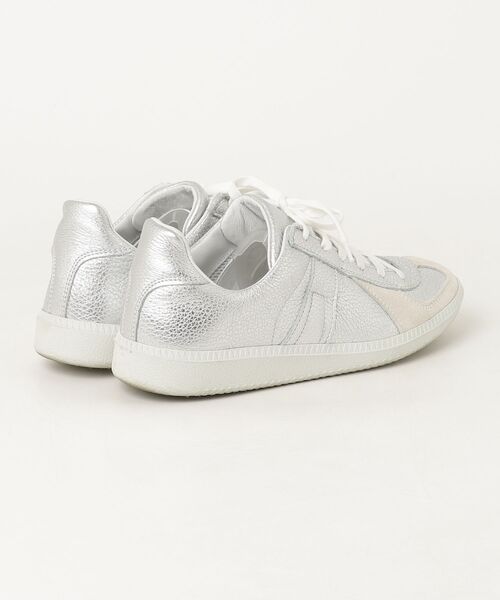「REPRODUCTION OF FOUND」 24AW GERMAN TRAINER ローカットスニーカー「IENAコラボ」 24cm シルバー レ_画像2