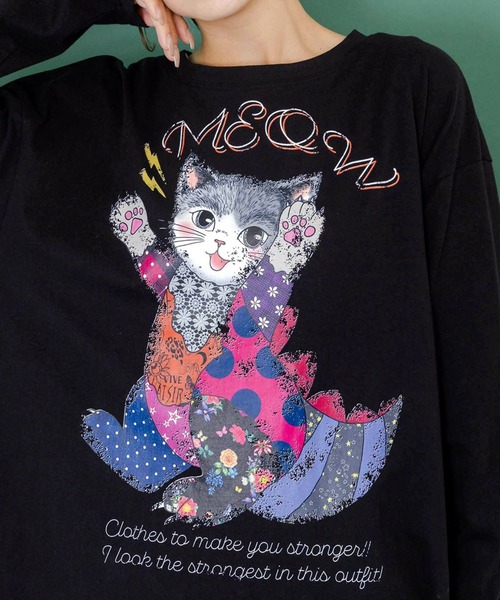 ScoLar（スカラー） ワンピース ネコ怪獣アシメワンピース : ZOZOTOWN