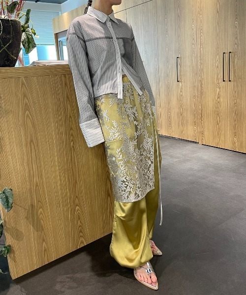 「AIC.」 パンツ FREE グリーン レディース_画像6