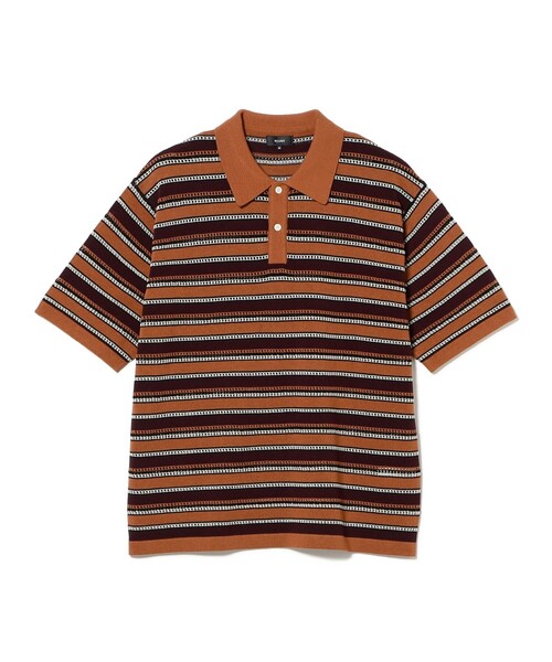 BEAMS（ビームス） ポロシャツ 12 Gauge Border Polo Shirt メンズ