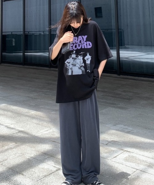 「MGV」 半袖Tシャツ X-LARGE ブラック レディース_画像5