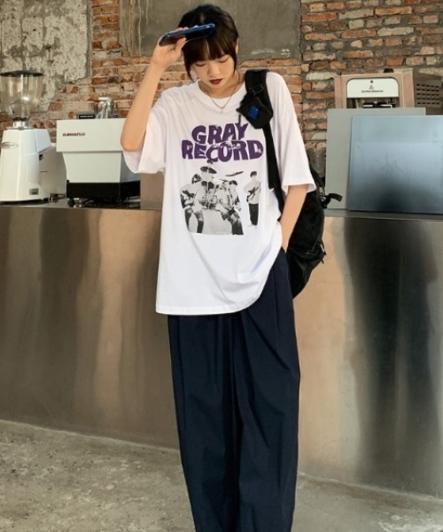 「MGV」 半袖Tシャツ X-LARGE ブラック レディース_画像8