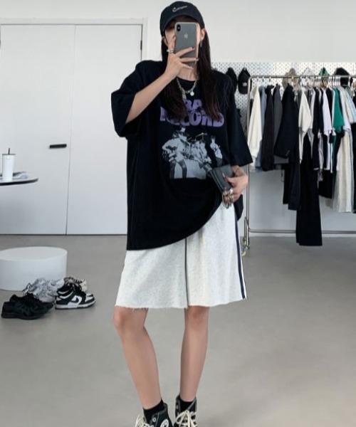 「MGV」 半袖Tシャツ X-LARGE ブラック レディース_画像9
