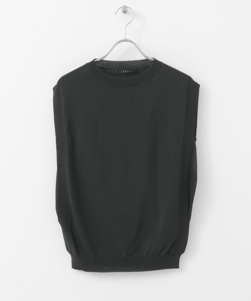 「KBF+」 ノースリーブニット ONE ブラック レディース_画像5