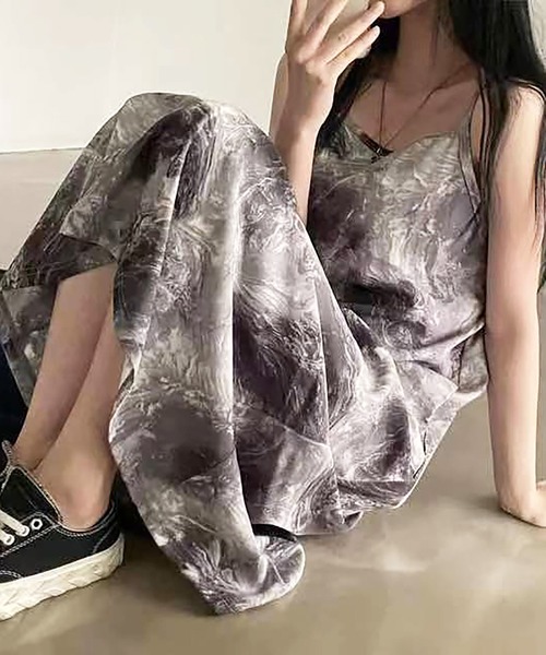 「Girly Doll」 キャミソールワンピース F ベージュ レディース_画像3
