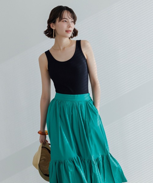 「BAMBI WATER」 ノースリーブトップス X-LARGE グレイッシュベージュ レディース_画像3