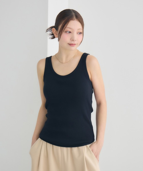 「BAMBI WATER」 ノースリーブトップス X-LARGE グレイッシュベージュ レディース_画像4