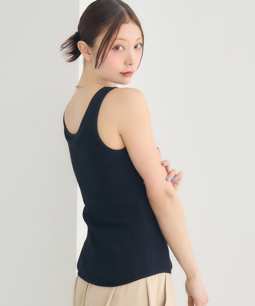 「BAMBI WATER」 ノースリーブトップス X-LARGE グレイッシュベージュ レディース_画像5