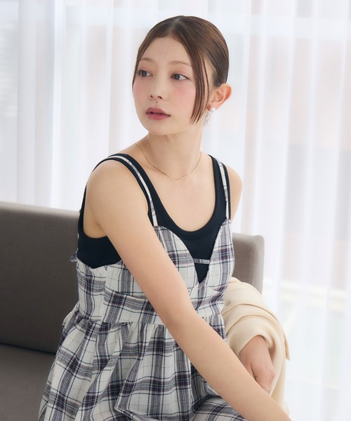 「BAMBI WATER」 ノースリーブトップス X-LARGE グレイッシュベージュ レディース_画像7