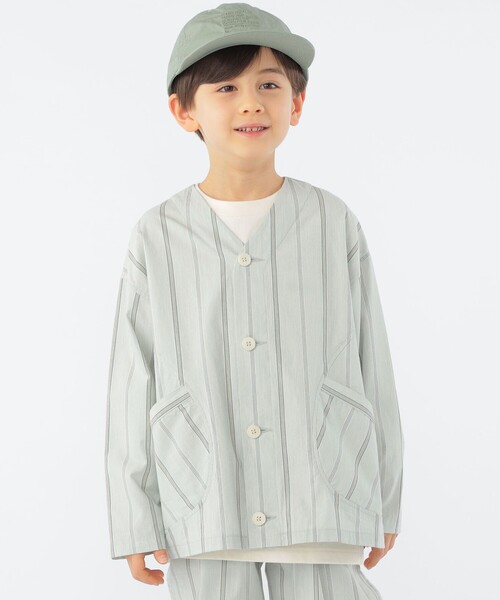 「SHIPS」 「KIDS」長袖ブラウス 110 ミント キッズ_画像2