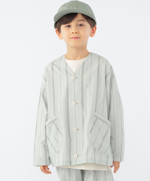 「SHIPS」 「KIDS」長袖ブラウス 110 ミント キッズ_画像3