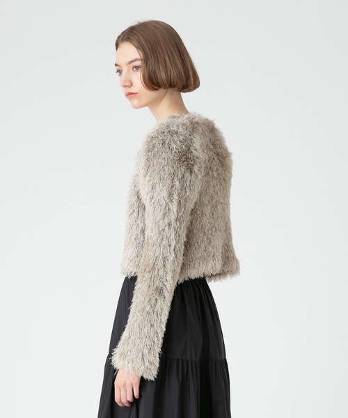 「LOULOU WILLOUGHBY」 ボレロ 2 ブラック レディース_画像4