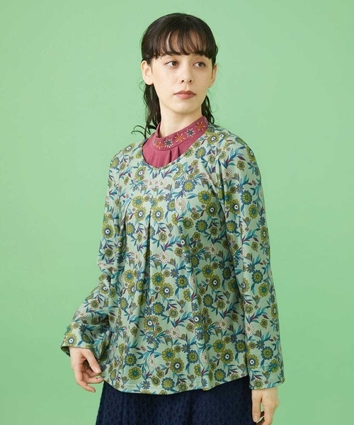 「Jocomomola」 長袖カットソー 40 グリーン レディース_画像2