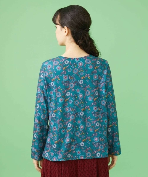 「Jocomomola」 長袖カットソー 40 グリーン レディース_画像4