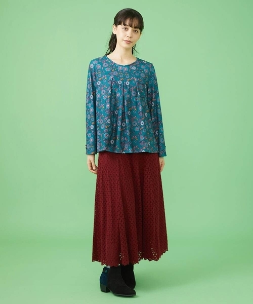 「Jocomomola」 長袖カットソー 40 グリーン レディース_画像9