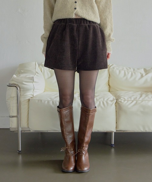 「UNE MANSION」 ショートパンツ FREE ブラウン レディース_画像2