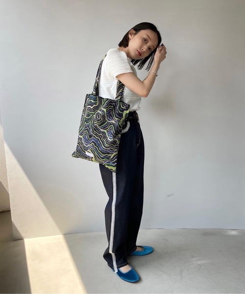 「SANSeLF」 トートバッグ FREE グリーン レディース_画像2