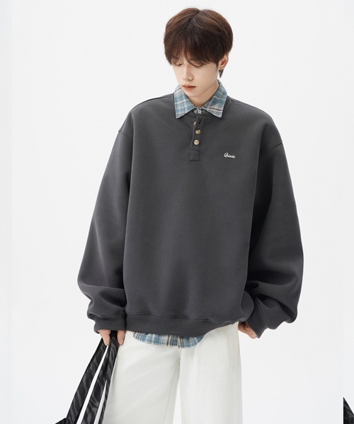 「Ressaca」 長袖Tシャツ L チャコール メンズ_画像4