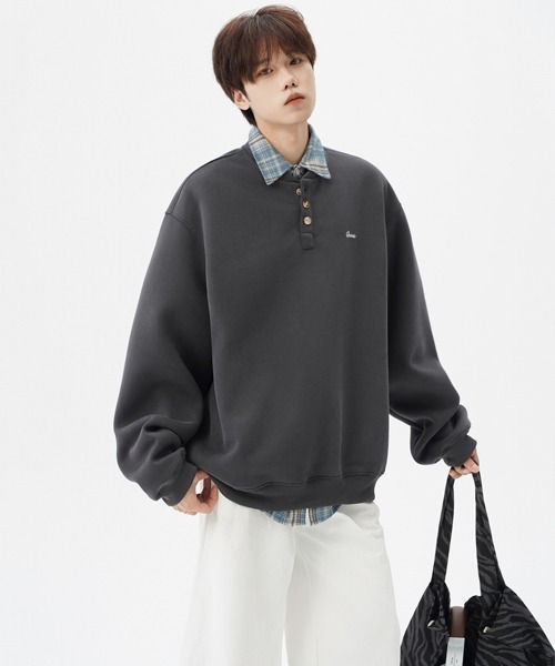「Ressaca」 長袖Tシャツ L チャコール メンズ_画像5
