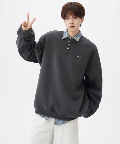 「Ressaca」 長袖Tシャツ L チャコール メンズ_画像7