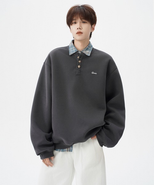 「Ressaca」 長袖Tシャツ L チャコール メンズ_画像8