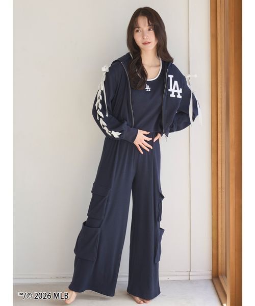 SNIDEL HOME パジャマ ルームウェア 「MLB」カットフーディー