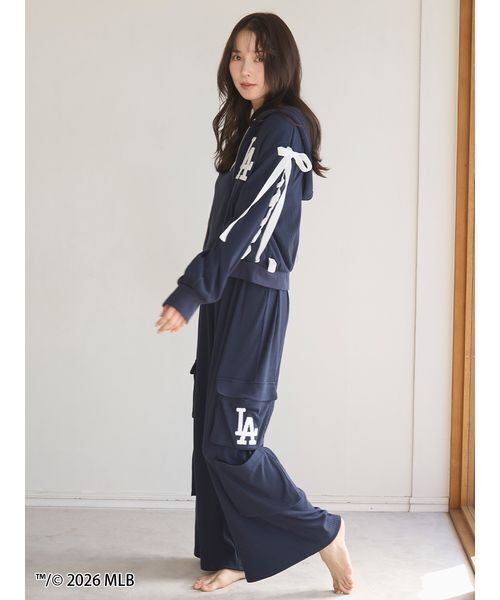 SNIDEL HOME パジャマ ルームウェア 「MLB」カットフーディー