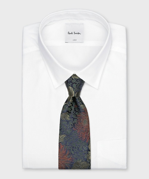 Paul Smith（ポール・スミス） ネクタイ ボタニカル ジャカード タイ