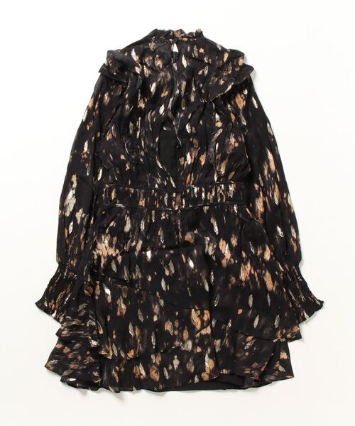 「ALLSAINTS」 長袖ワンピース 6 ブラック レディースの画像