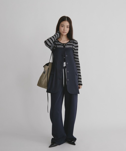 「duei」 ニットアンサンブル FREE ブラウン レディース_画像2