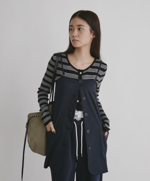 「duei」 ニットアンサンブル FREE ブラウン レディース_画像3