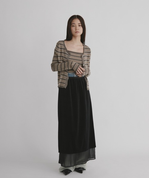 「duei」 ニットアンサンブル FREE ブラウン レディース_画像5