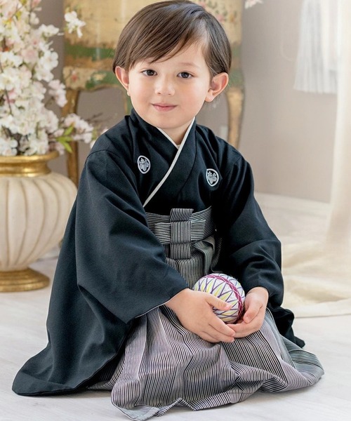 着物 男児ベビー袴ワンピース キッズ 子供 男の子_1