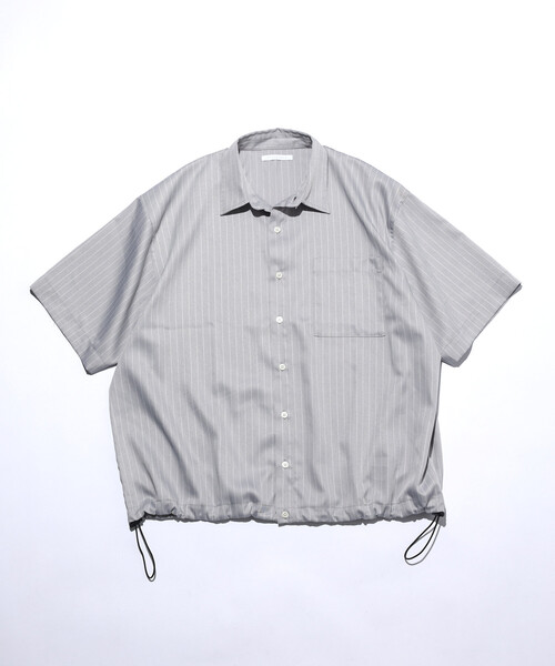 Firsthand（ファーストハンド） シャツ 半袖 スピンドル ストライプ