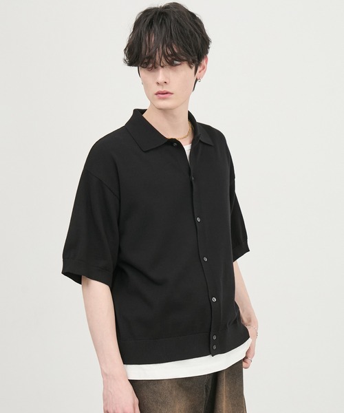 CIYOT シャツ 半袖 「CIYOT」ドライタッチ コンパクト ニットシャツ