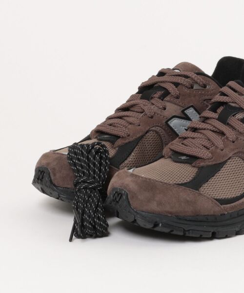「New Balance」 ローカットスニーカー 25.0cm ブラウン メンズの画像