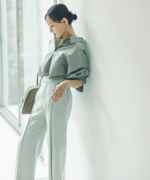 「anuans」 スラックス SMALL ピンク レディースの画像