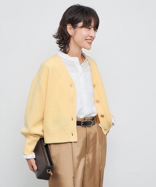「NOLLEY'S」 ニットカーディガン 38 オフホワイト レディース_画像6