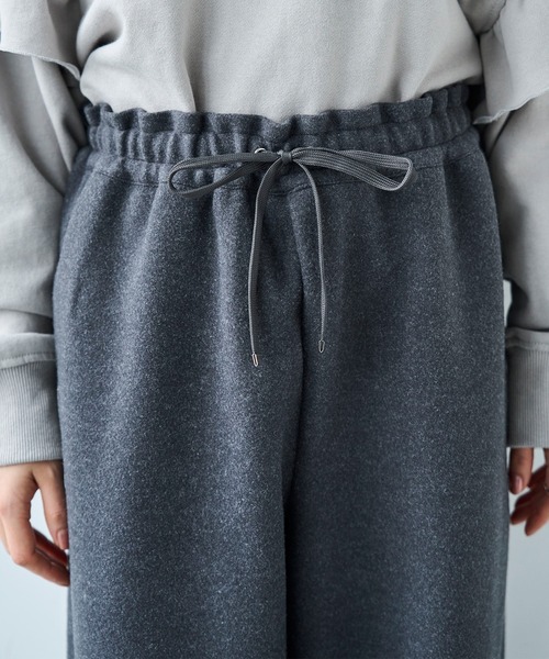 「mil」 スウェットパンツ - チャコールグレー レディース_画像6