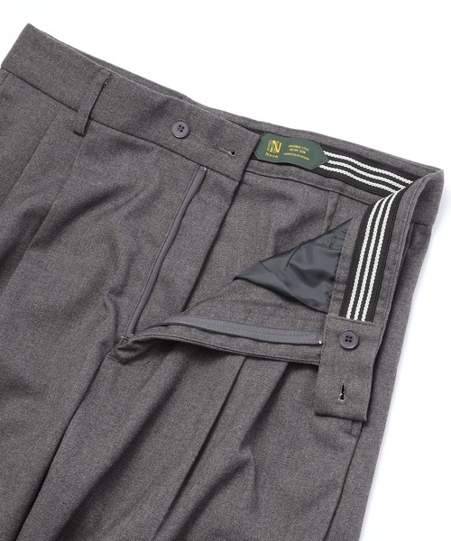 「Noen」 スラックス LARGE オリーブ メンズ_6