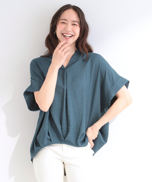 SHOO・LA・RUE（シューラルー） ブラウス シャツ 半袖 「S-LL/洗濯機可