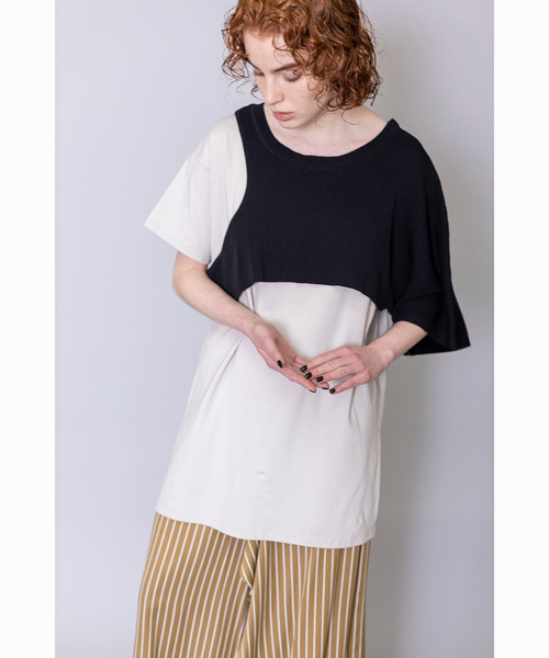 「OSMOSIS」 「loaf」半袖Tシャツ ONE SIZE ライトグリーン レディース_画像6