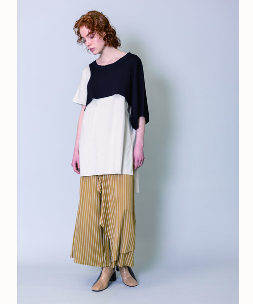 「OSMOSIS」 「loaf」半袖Tシャツ ONE SIZE ライトグリーン レディース_画像9